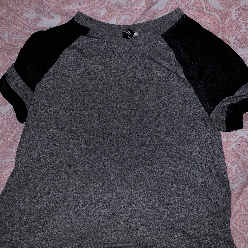 Grey and black shirt